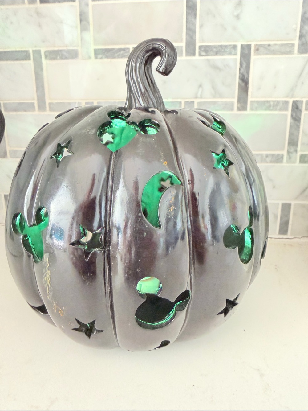 New Disney Mickey icon color changing light up pumpkin  halloween decoration - Picture 4 of 11